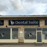 TG's Dental Suite Higham Ferrers from across the road, with the full fascia and window graphics